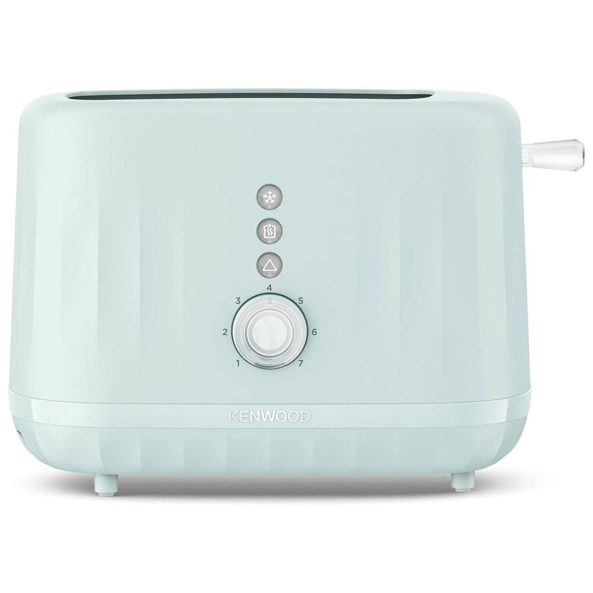Kenwood Ripple 2 Slice Toaster 850W Eggshell Blue with 7 Browning Levels Defrost Reheat & Cancel Functions