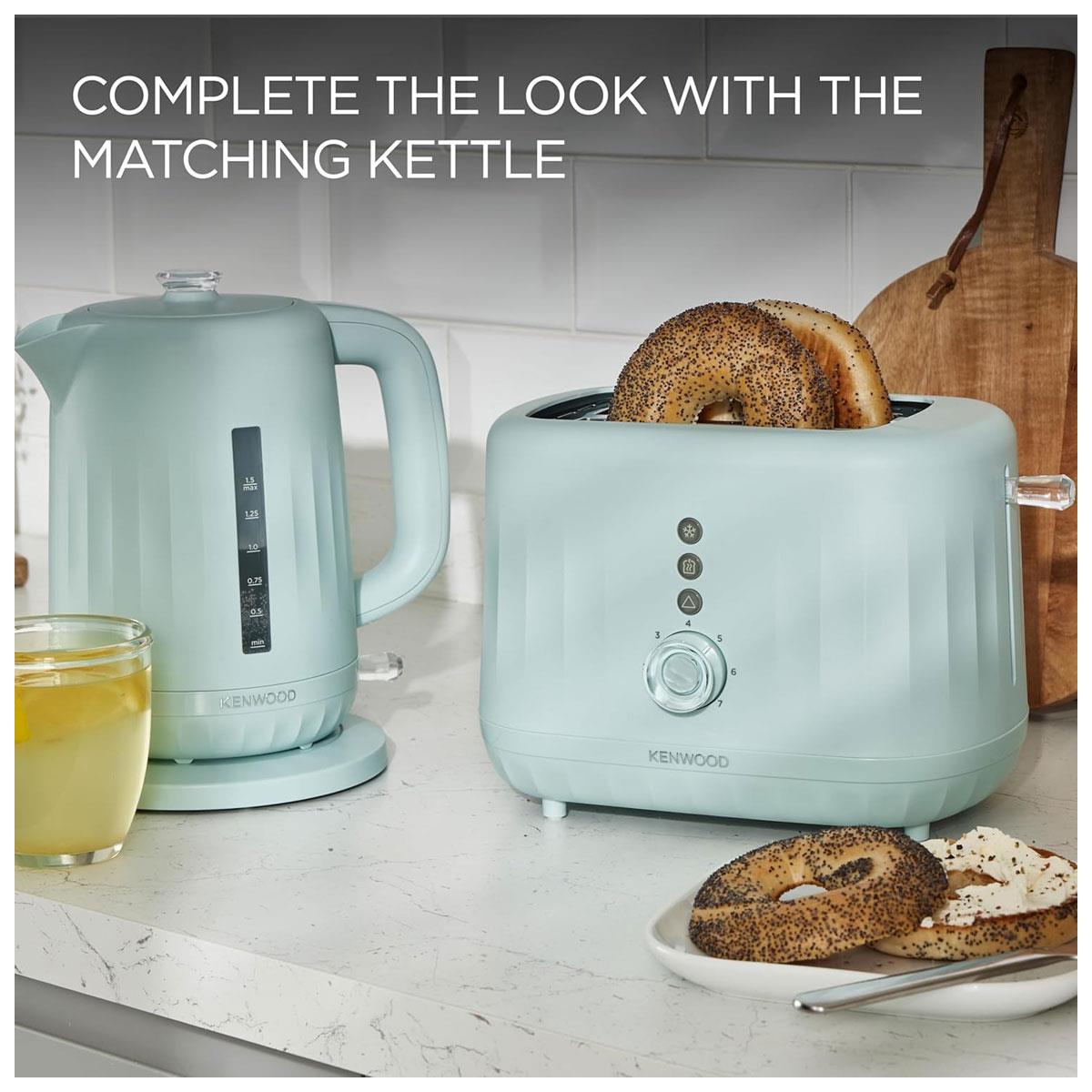 Kenwood Ripple 2 Slice Toaster 850W Eggshell Blue with 7 Browning Levels Defrost Reheat & Cancel Functions - Image 8