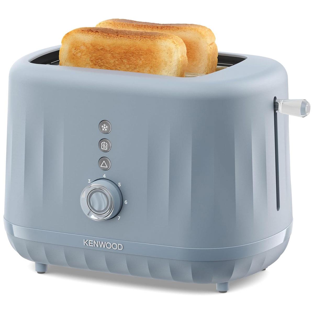 Kenwood Ripple 2 Slice Toaster 850W Storm Blue Grey with 7 Browning Levels Defrost Reheat & Cancel Functions - Image 3