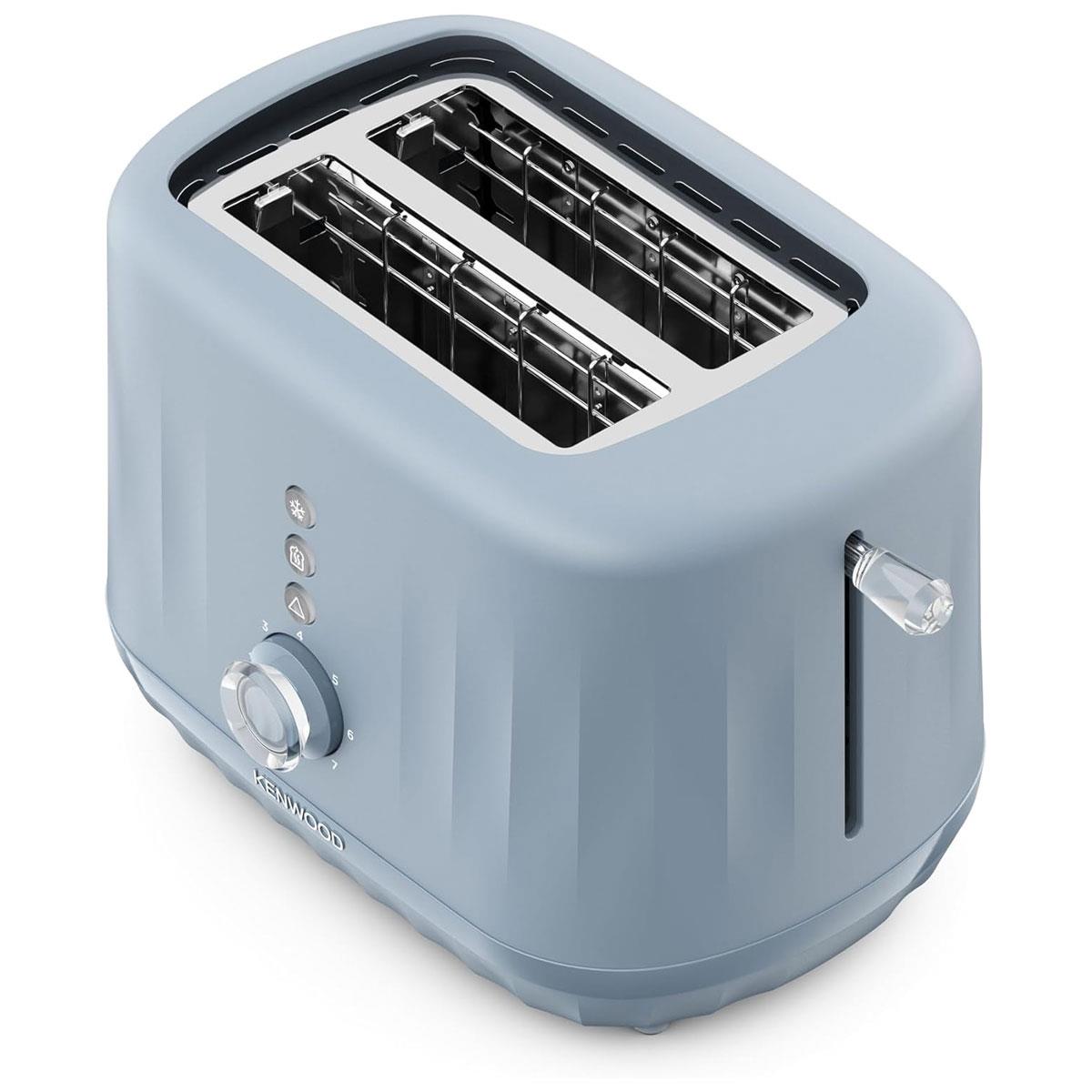 Kenwood Ripple 2 Slice Toaster 850W Storm Blue Grey with 7 Browning Levels Defrost Reheat & Cancel Functions - Image 4