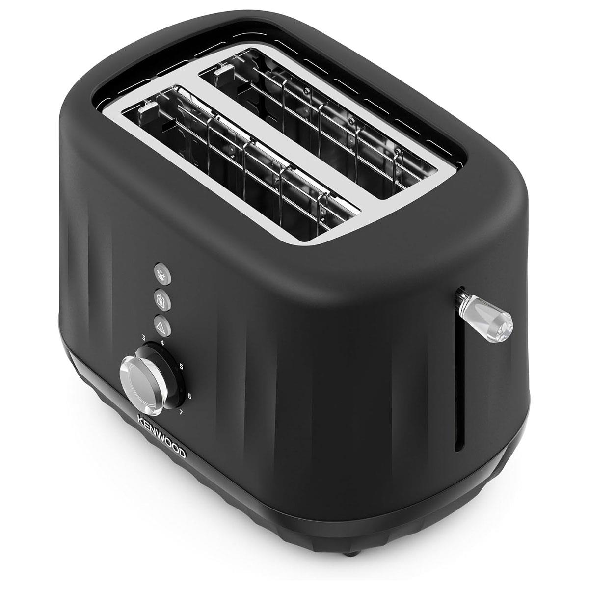 Kenwood Ripple 2 Slot Toaster 850W Midnight Black with 7 Browning Levels Defrost Reheat Cancel & Crumb Tray - Image 4