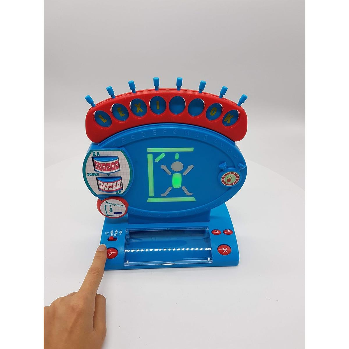 Lexibook Electronic Hangman Game For Kids, Spelling And Vocabulary Board Game With Light And Sound Effects, Blue/Red - Image 4
