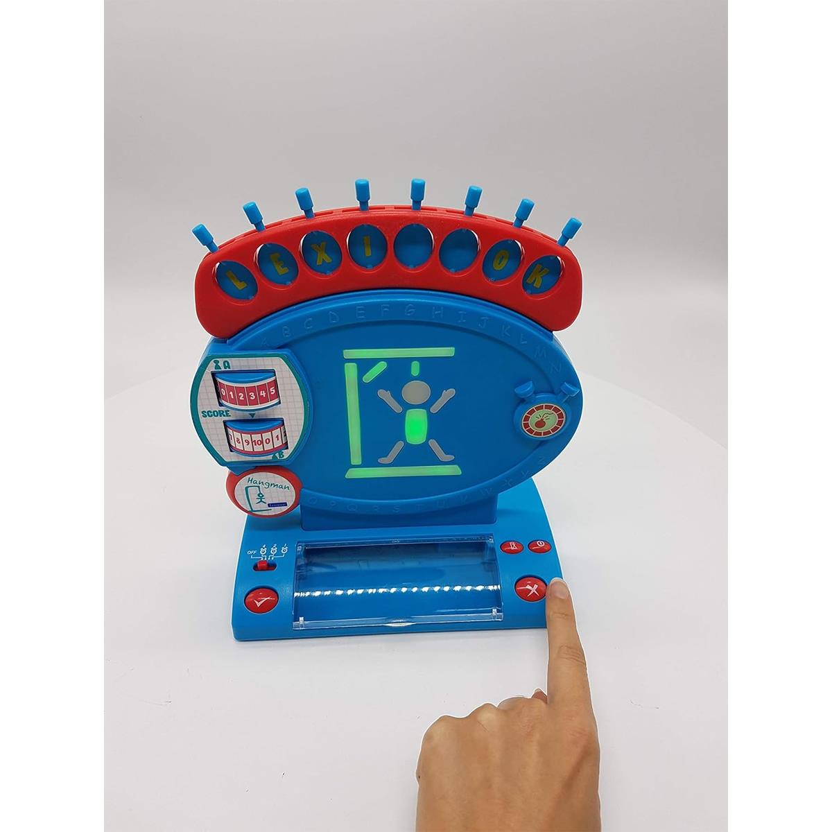 Lexibook Electronic Hangman Game For Kids, Spelling And Vocabulary Board Game With Light And Sound Effects, Blue/Red - Image 5