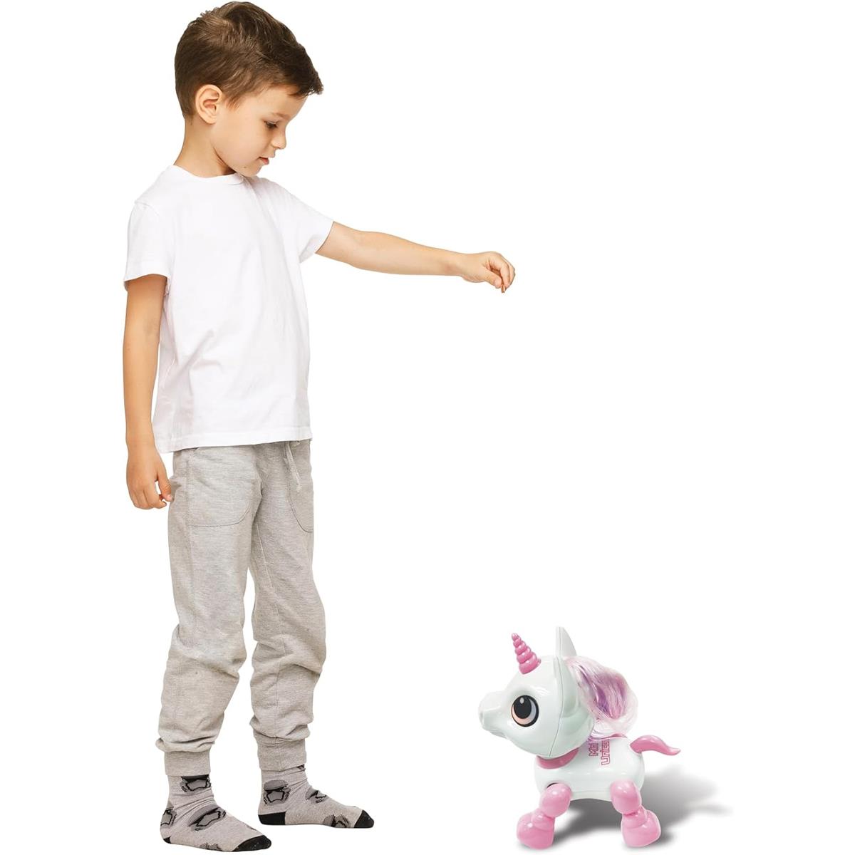 LEXIBOOK Power Unicorn Mini Robot Interactive Toy Pink White Voice Recording Dancing LED Lights - Image 7