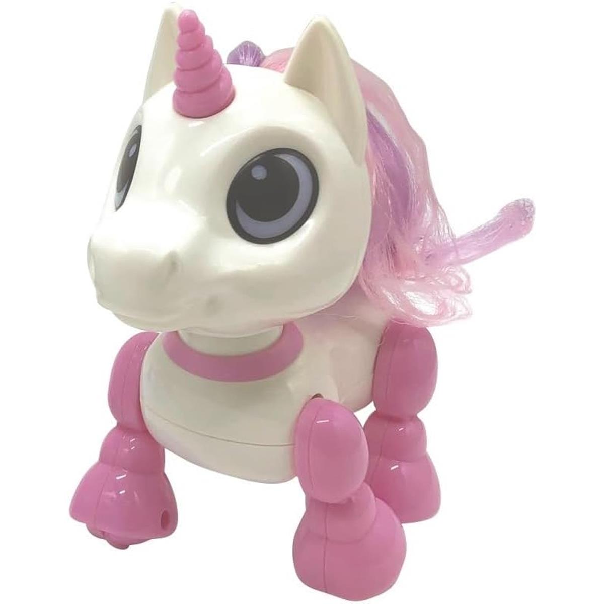LEXIBOOK Power Unicorn Mini Robot Interactive Toy Pink White Voice Recording Dancing LED Lights - Image 8
