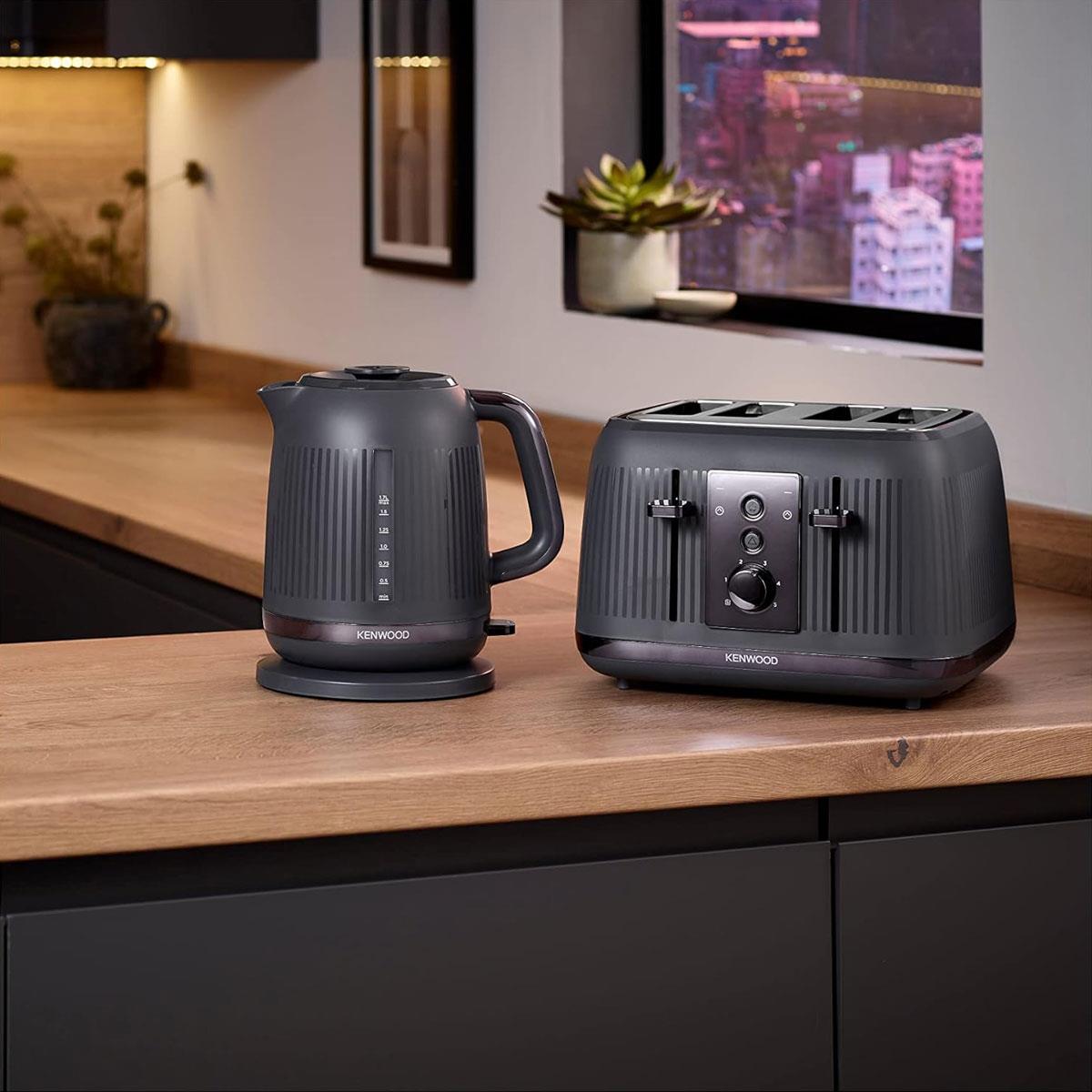 Kenwood Dusk 4 Slot Toaster 1800W Slate Grey with 5 Browning Levels Defrost Reheat Bagel & Cancel Functions - Image 6