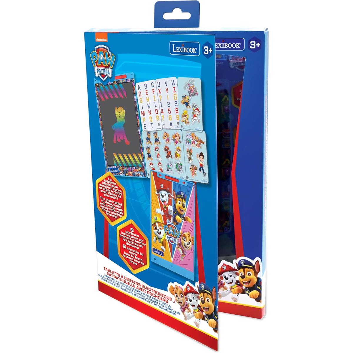 LEXIBOOK Paw Patrol Magic Slate Electronic Drawing Tablet With Stylus And 6 Learning Stencils - Image 7