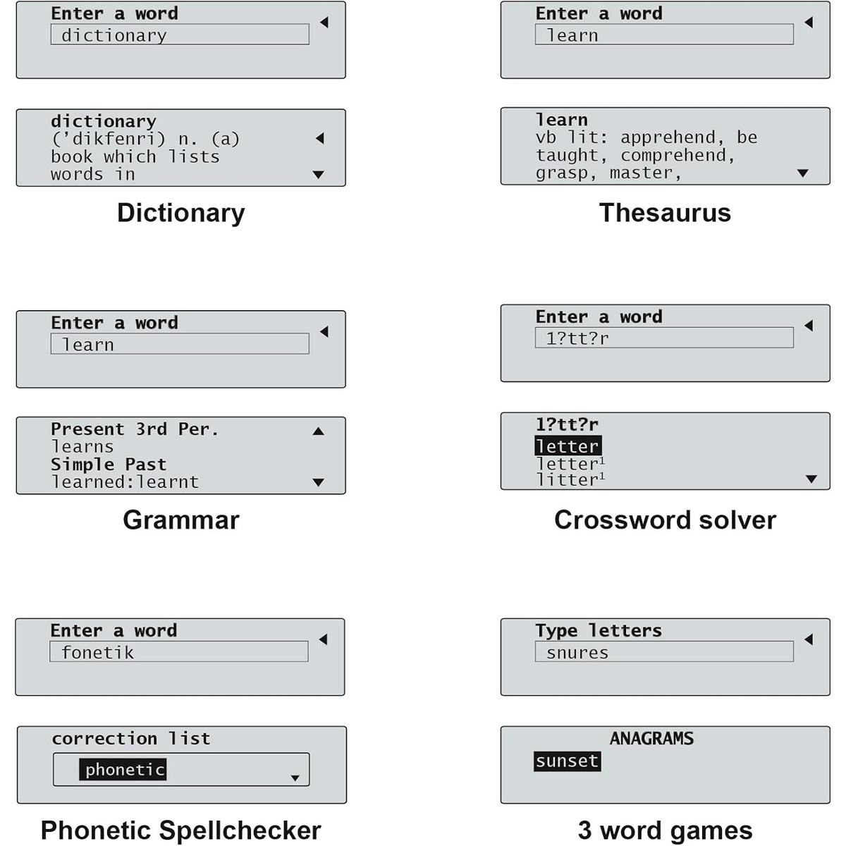 LEXIBOOK The English Dictionary Electronic Dictionary With Thesaurus Spellchecker 380,000 Words - Image 4