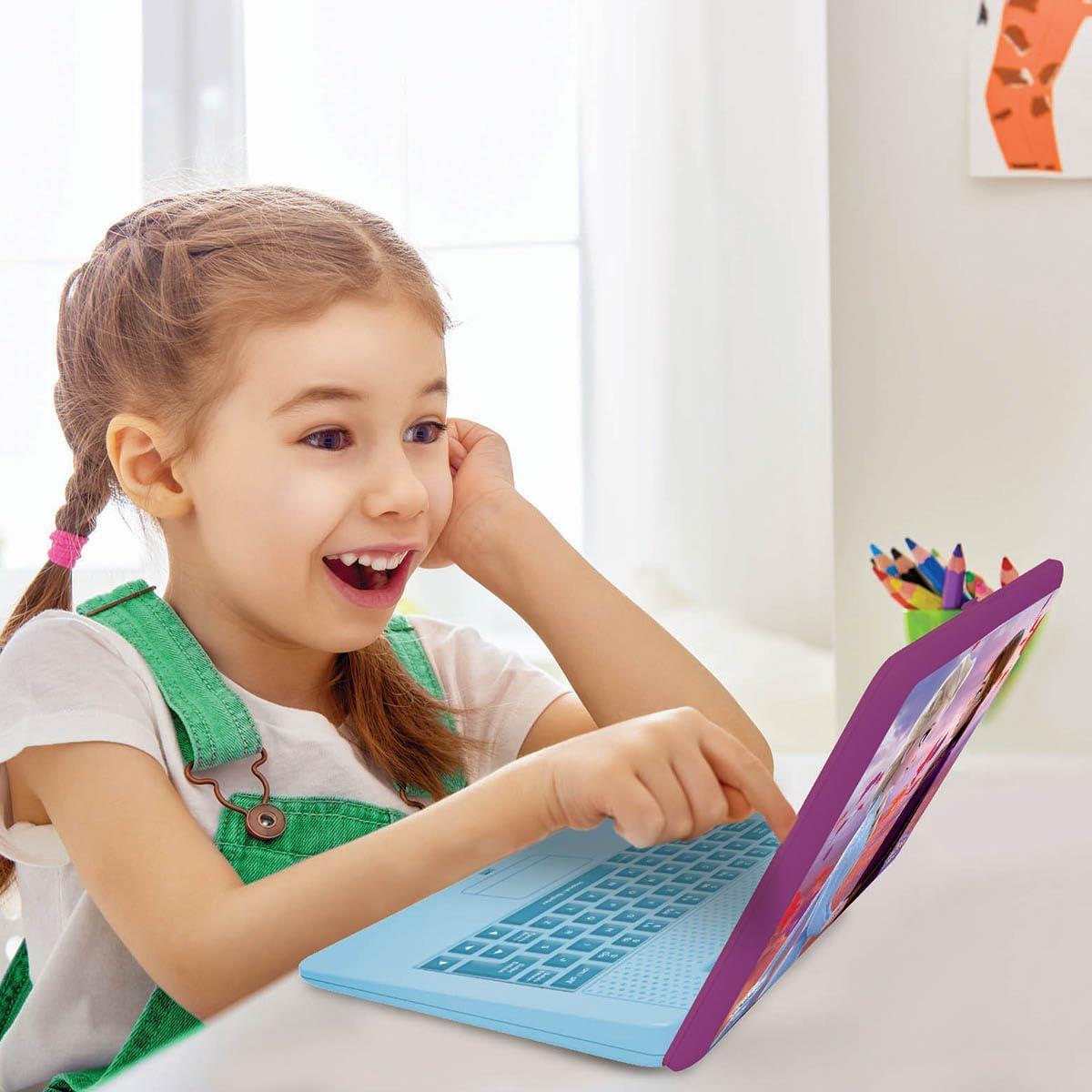 LEXIBOOK Frozen 2 Educational Laptop Bilingual Spanish English Learning Computer With 124 Activities - Image 2