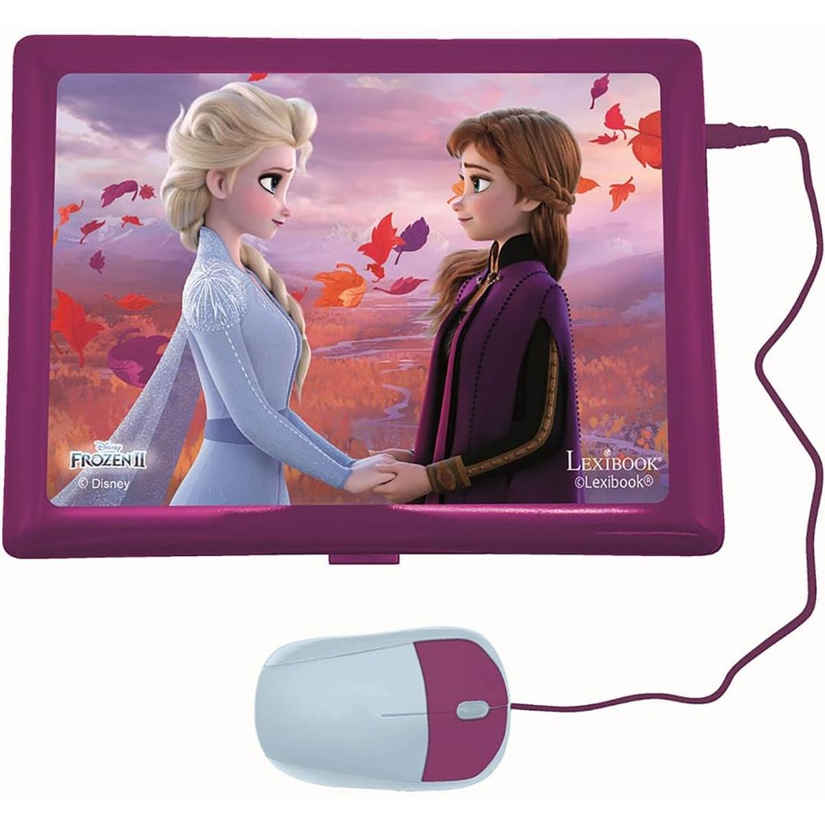 LEXIBOOK Frozen 2 Educational Laptop Bilingual Spanish English Learning Computer With 124 Activities - Image 3