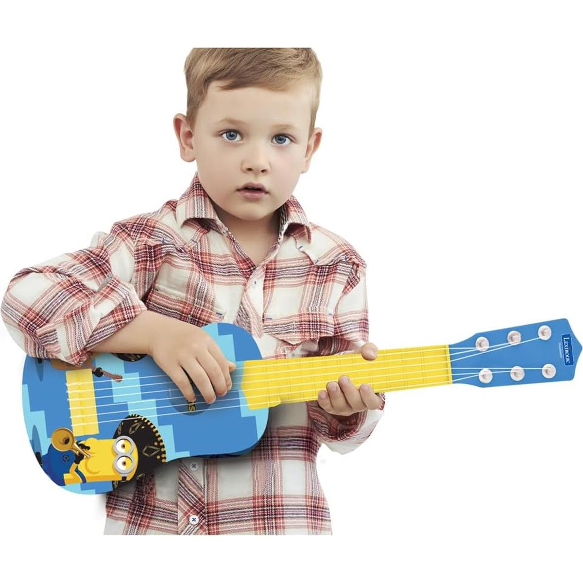 LEXIBOOK Minions My First Guitar 53cm Children's Guitar With 6 Nylon Strings and Learning Guide - Image 4