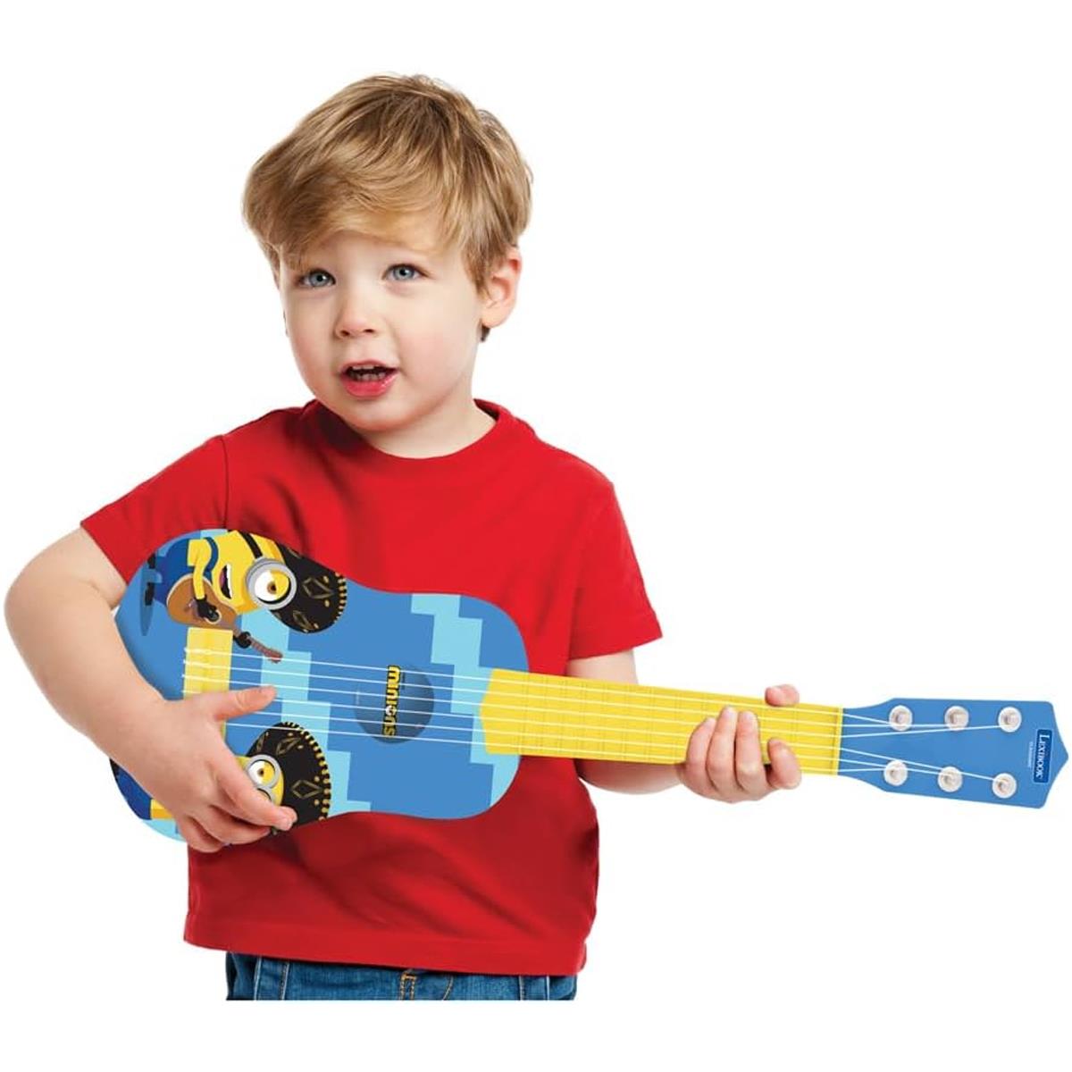LEXIBOOK Minions My First Guitar 53cm Children's Guitar With 6 Nylon Strings and Learning Guide - Image 5