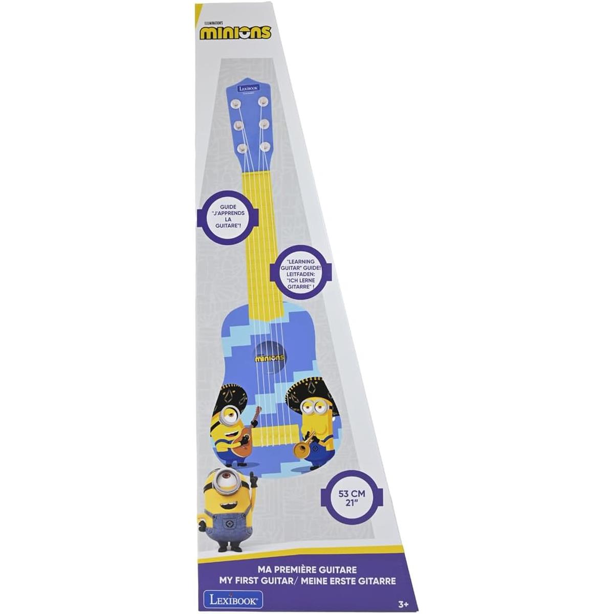LEXIBOOK Minions My First Guitar 53cm Children's Guitar With 6 Nylon Strings and Learning Guide - Image 6