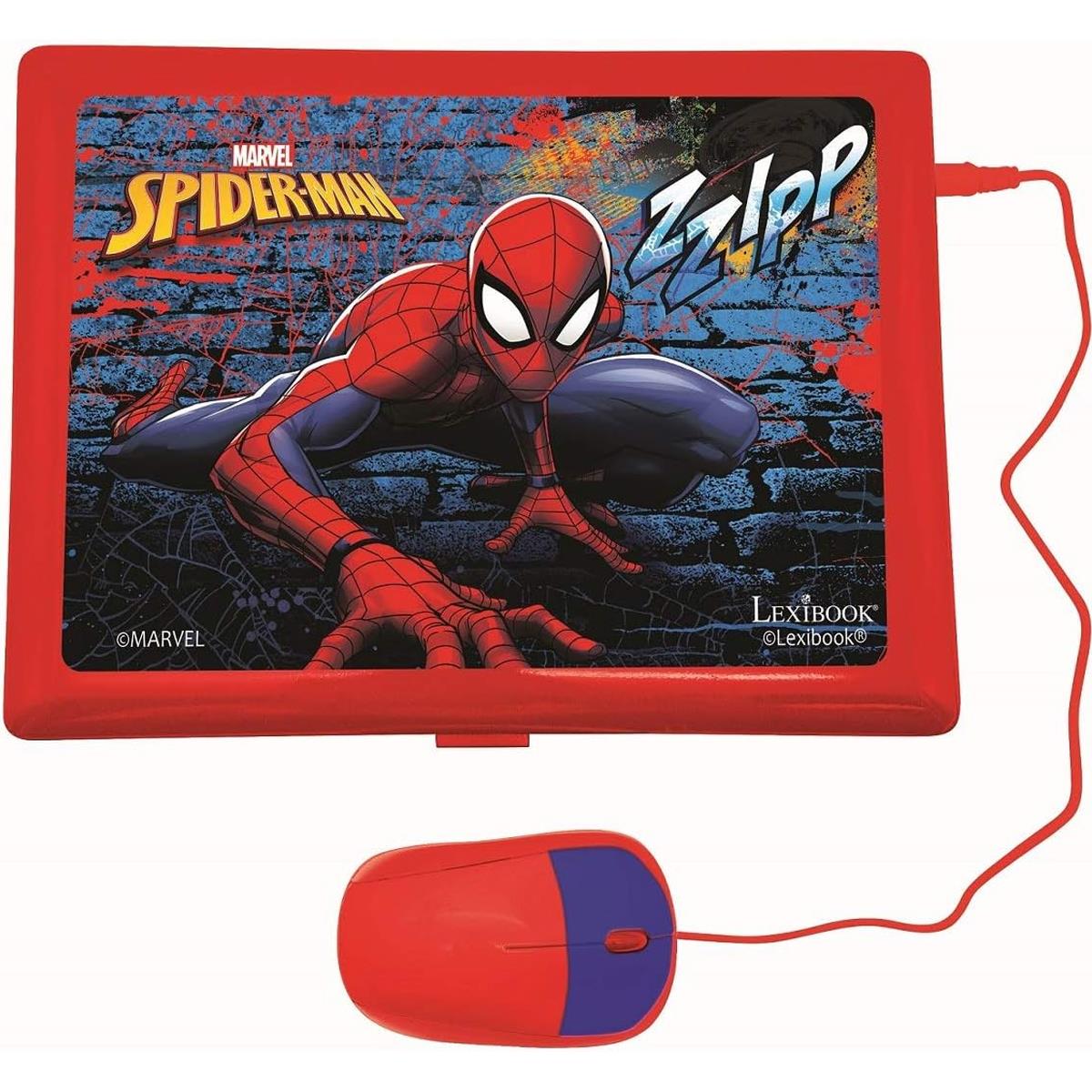 LEXIBOOK Spider-Man Educational Laptop Bilingual Spanish English Learning Computer With 124 Activities - Image 3