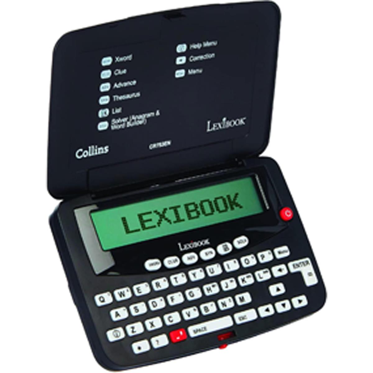 LEXIBOOK Collins Crossword Solver Electronic Crossword Dictionary With Anagram Solver And Spell Correction