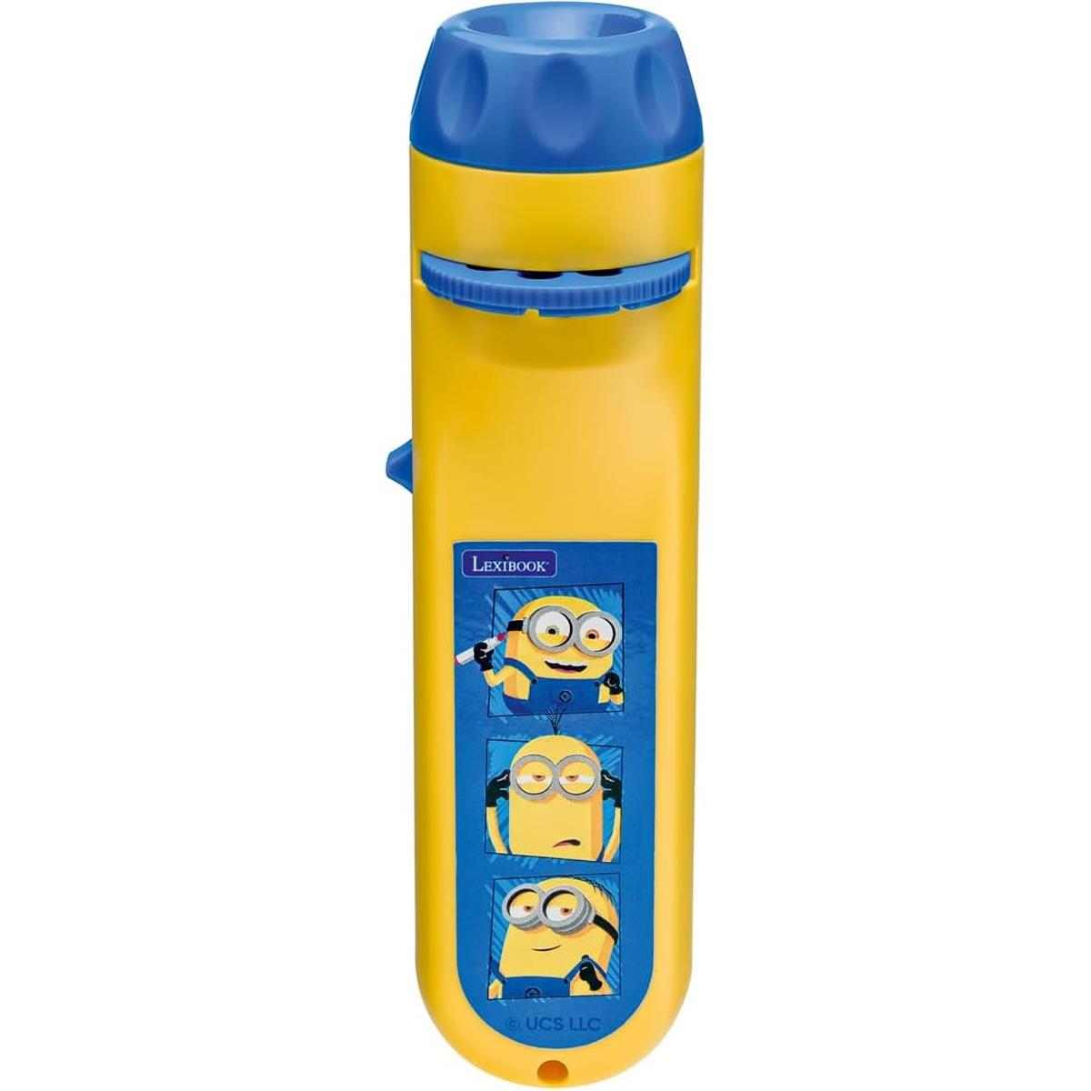 LEXIBOOK Minions Story Projector, 2-In-1 Torch And Image Projector With 24 Pictures, Includes 3 Discs, Yellow/Blue - Image 3