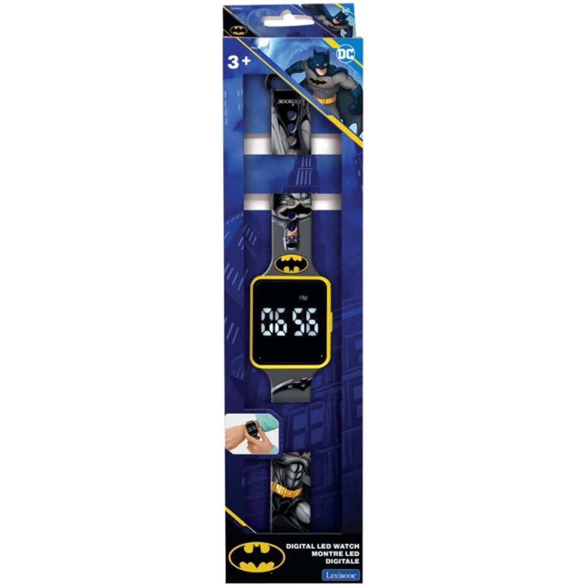 LEXIBOOK Batman Digital Watch, Kids Quartz Wrist Watch, 12/24 Hour Display, Adjustable Strap, Blue/Black - Image 3