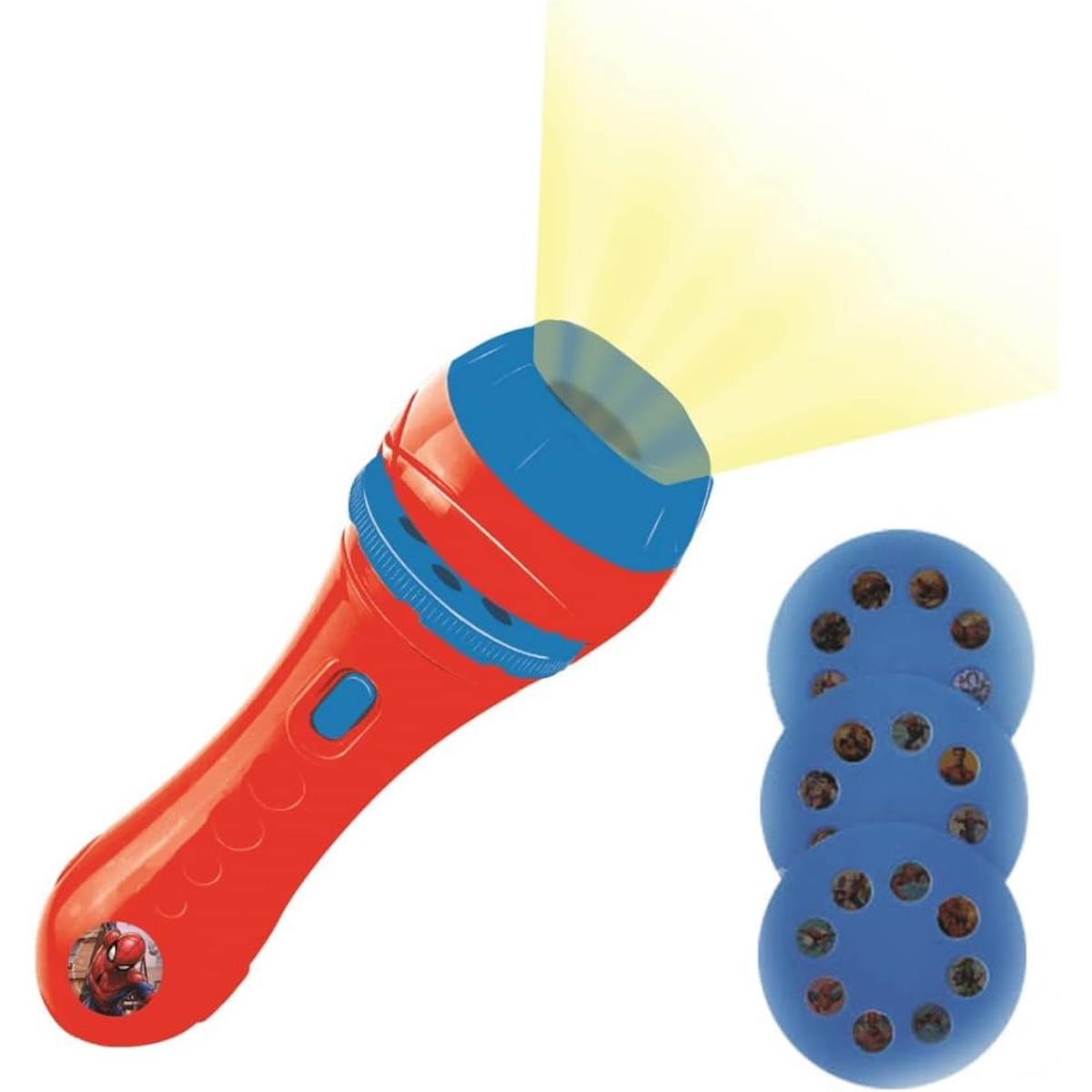 LEXIBOOK Spider-Man Story Projector, 2-In-1 LED Torch And Image Projector With 24 Pictures, Includes 3 Discs, White - Image 3
