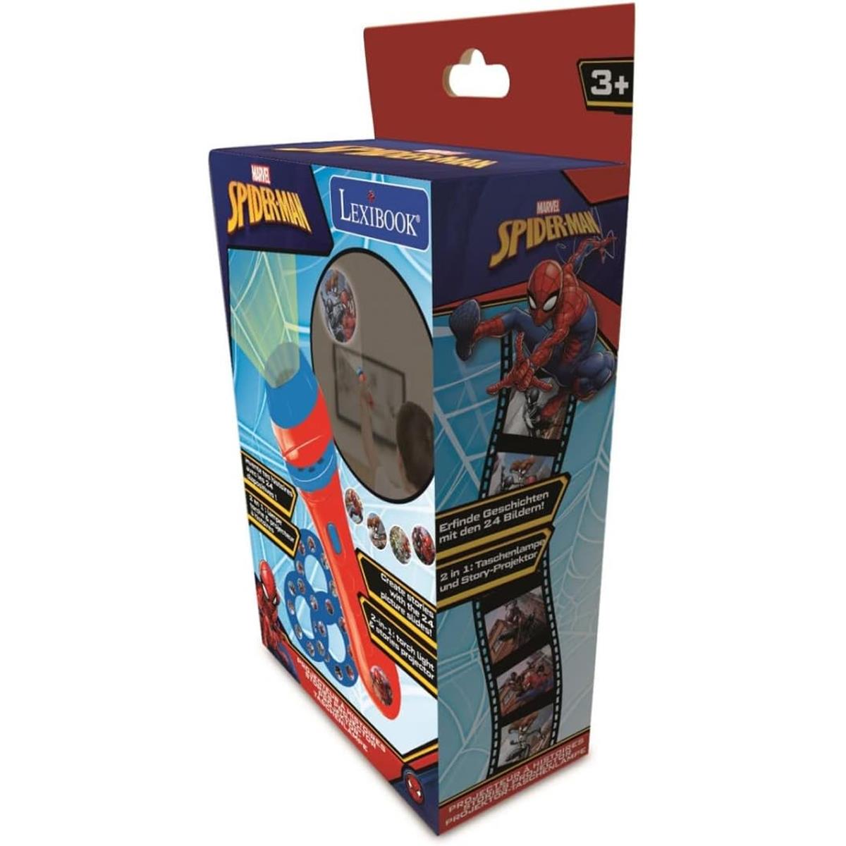 LEXIBOOK Spider-Man Story Projector, 2-In-1 LED Torch And Image Projector With 24 Pictures, Includes 3 Discs, White - Image 5