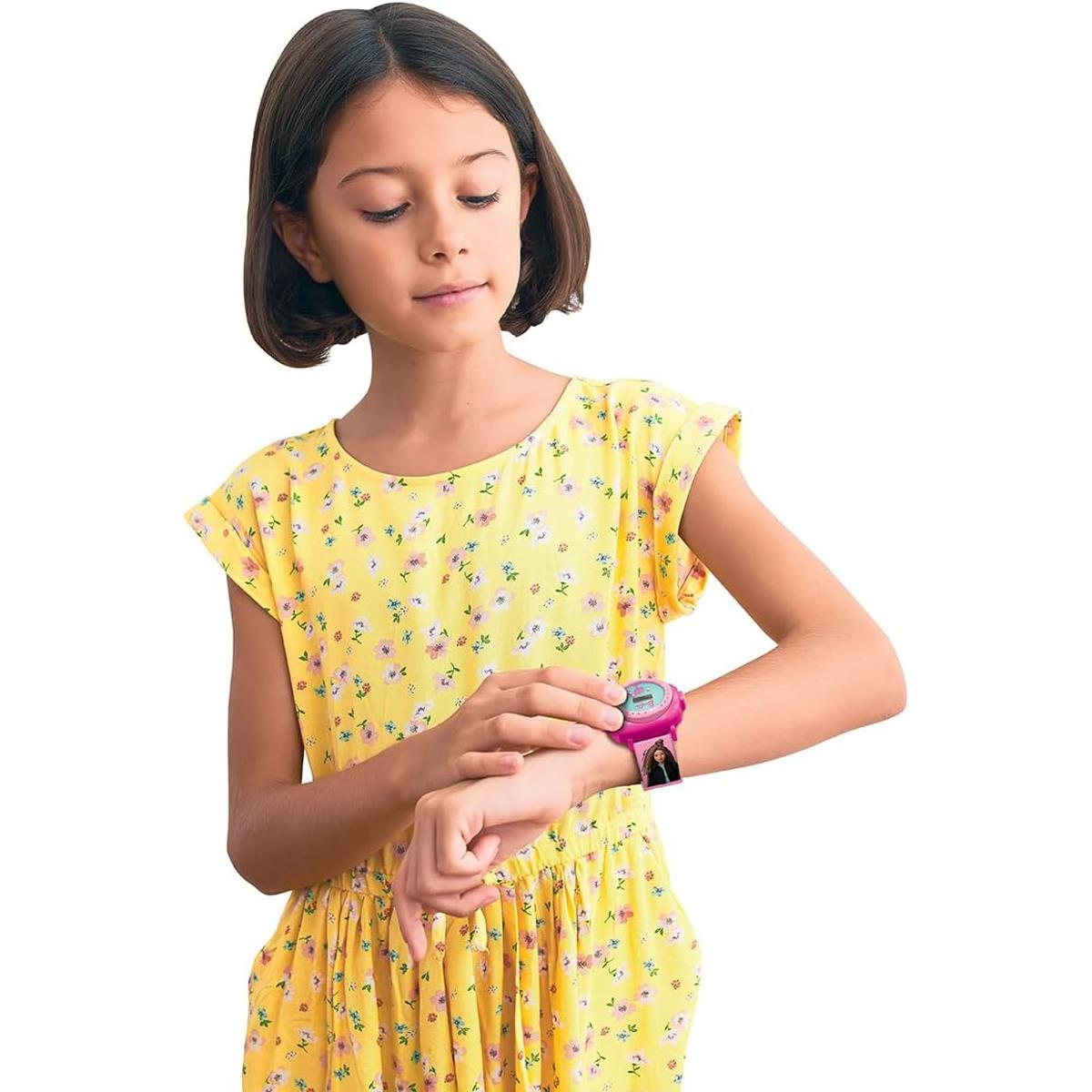 LEXIBOOK Barbie Projection Watch, Kids Digital Watch, 20 Image Projector, Time And Date Display, Pink - Image 7