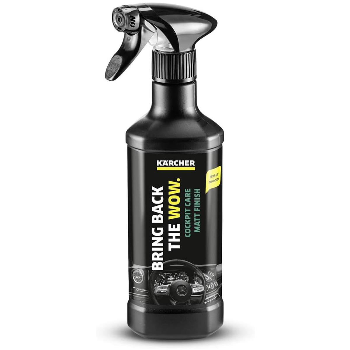 Karcher RM 652 Cockpit Care Semi Matt Car Interior Cleaner And Dashboard Protectant Spray Satin Finish 500ml Bottle