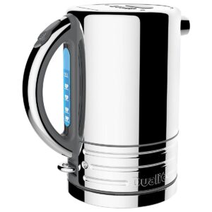 Dualit Architect Cordless Electric Kettle 1.5L Stainless Steel 2300W Rapid Boil Pure Pour Spout Grey Trim