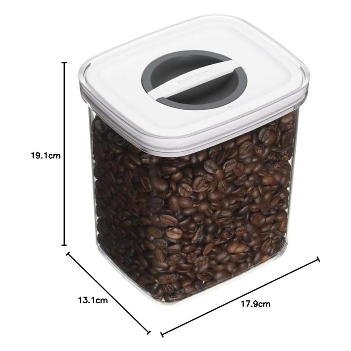 MasterClass Smart Seal Airtight Food Storage Container 1.3L Plastic Stackable Kitchen Storage Box With Lid Grey - Image 4