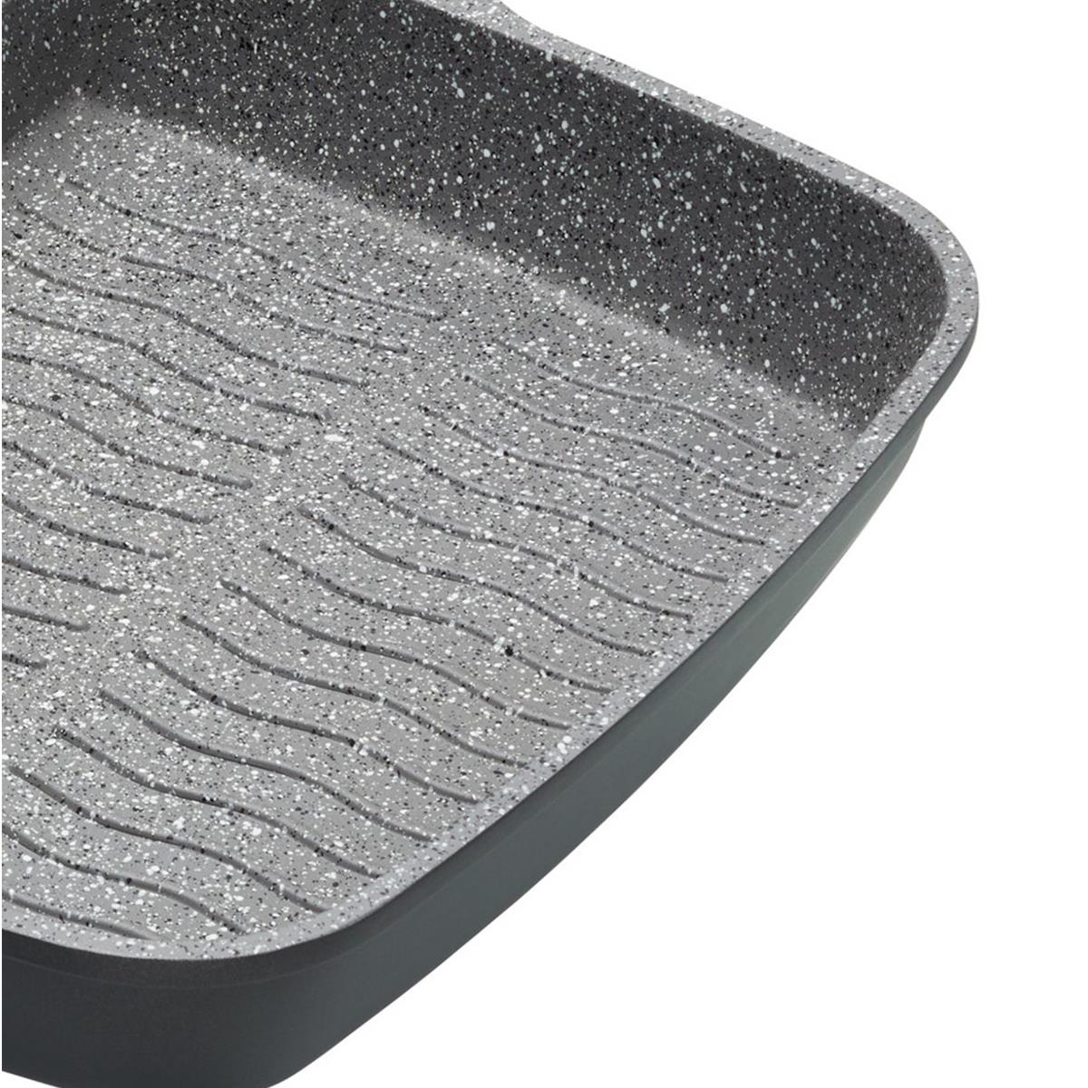 MasterClass All-in-One Frying Pan 32cm Cast Aluminium Non-Stick Divided Grill Skillet Induction Safe Grey - Image 5
