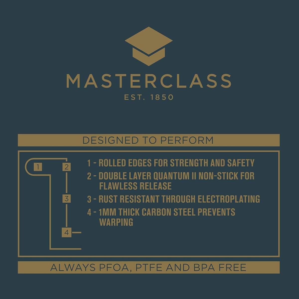 MasterClass Small Non Stick Baking Tray 16.5 x 10 cm Carbon Steel Single Portion Oven Tray Grey - Image 5