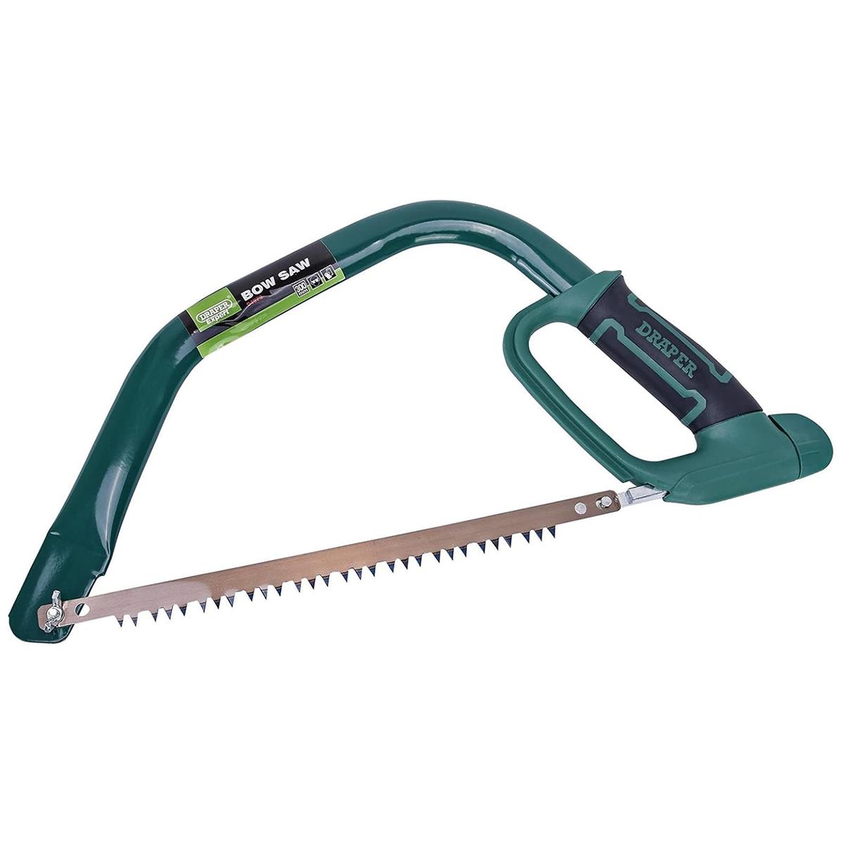 Draper Expert 300mm Hardpoint Bow Saw Heavy Duty Pruning Hand Saw With Alloy Steel Blade Soft Grip Handle Green