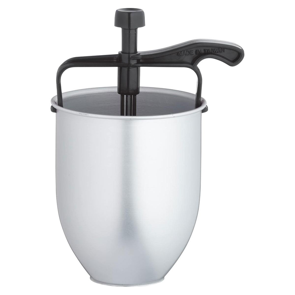 KitchenCraft Home Made Pancake Batter Dispenser Non-Stick Metal Lever Action for Pancakes Doughnuts & Cupcakes Silver