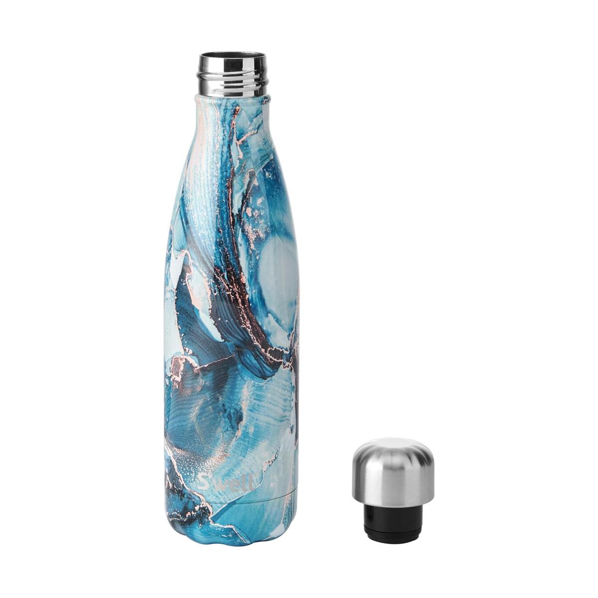 S'well Original Stainless Steel Water Bottle Ocean Marble 500ml Vacuum Insulated BPA-Free Reusable Hot & Cold Drink Bottle - Image 4