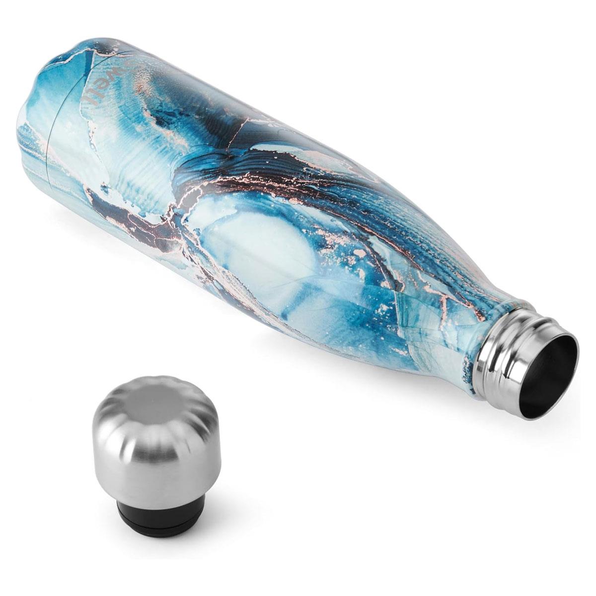 S'well Original Stainless Steel Water Bottle Ocean Marble 500ml Vacuum Insulated BPA-Free Reusable Hot & Cold Drink Bottle - Image 5