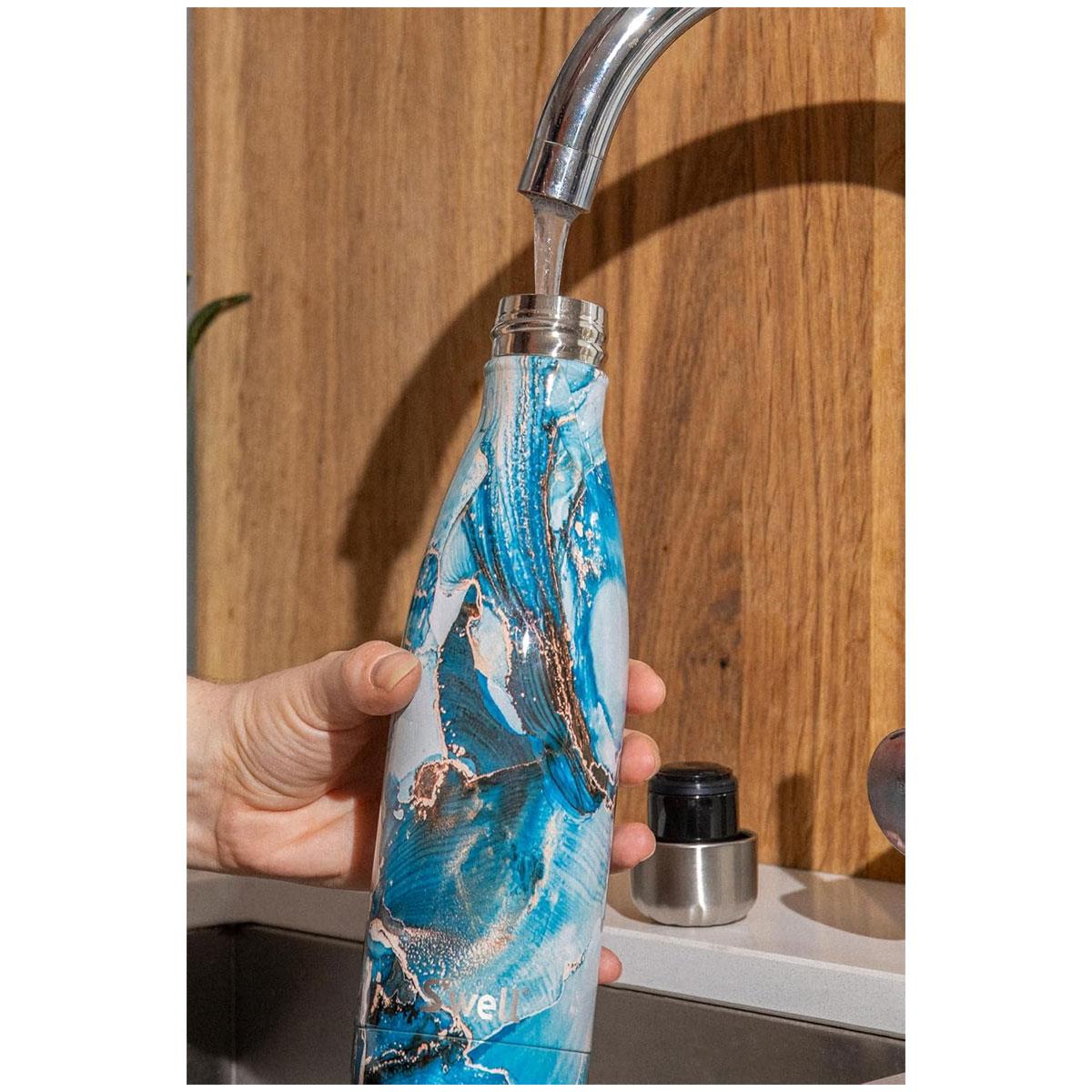 S'well Original Stainless Steel Water Bottle Ocean Marble 500ml Vacuum Insulated BPA-Free Reusable Hot & Cold Drink Bottle - Image 11