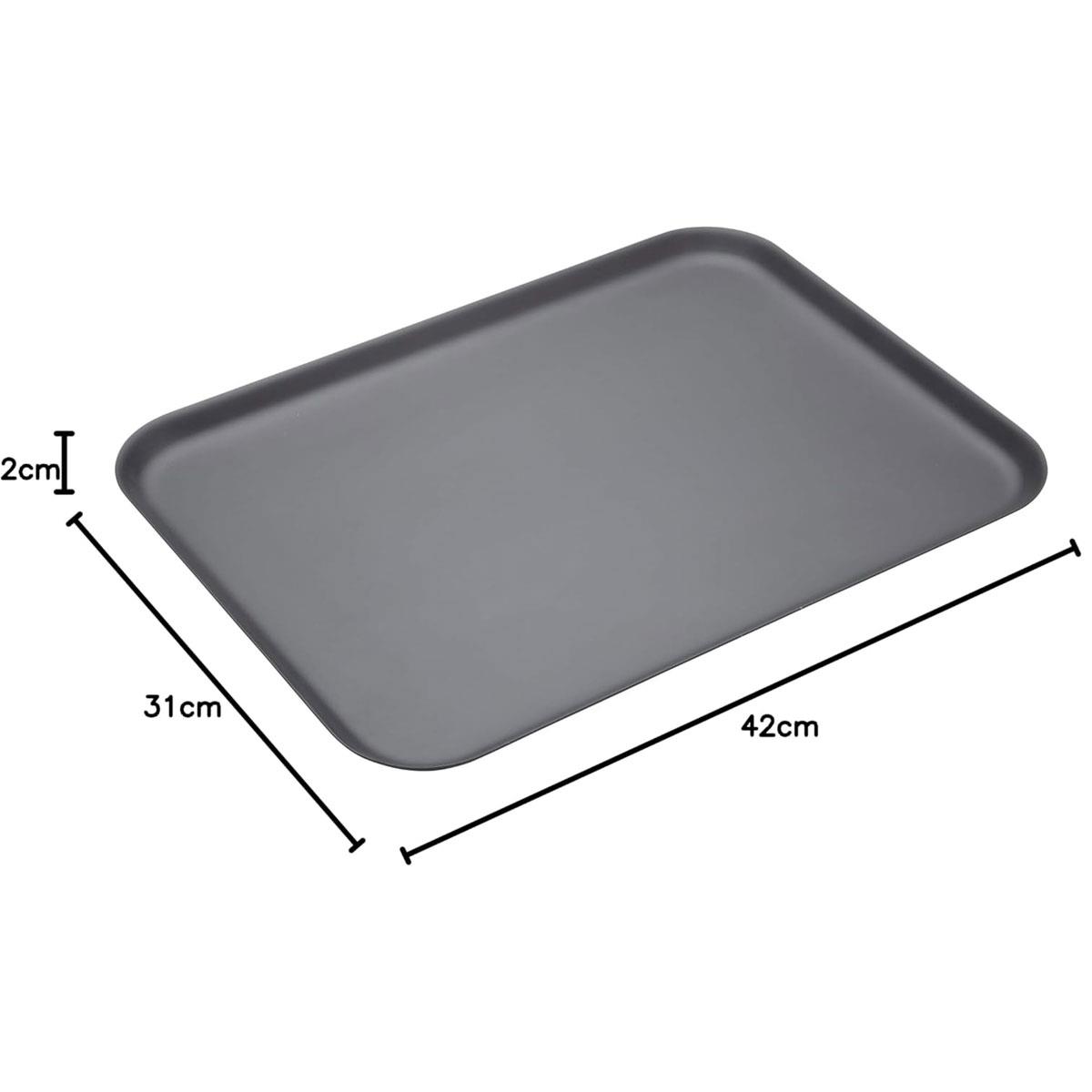 MasterClass Hard Anodised Aluminium Baking Tray Grey Oven Tin with Teflon Non Stick Coating - Image 3