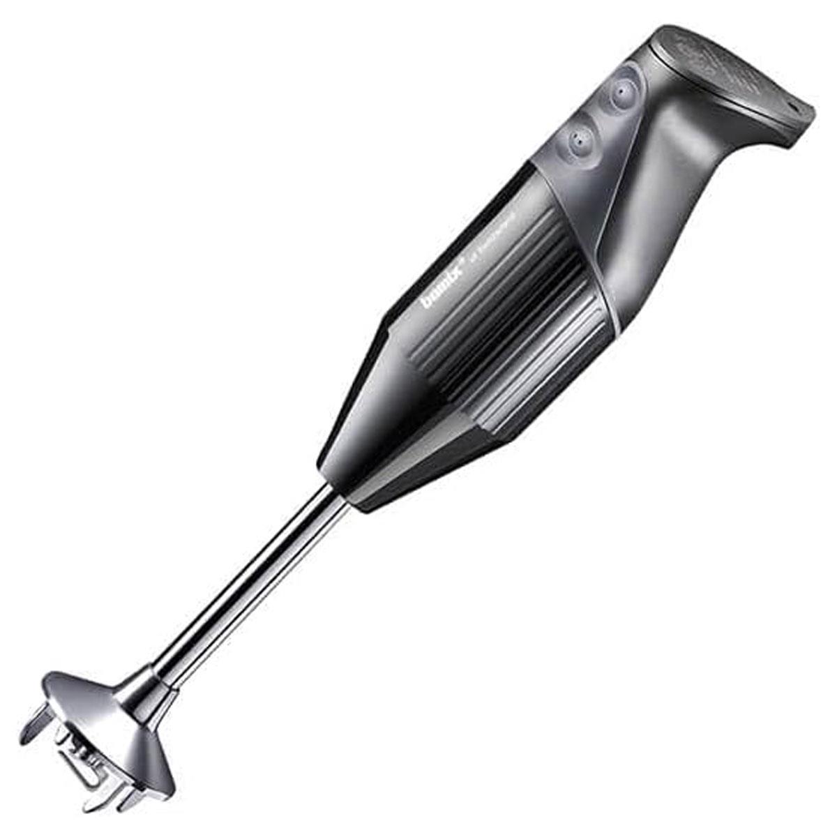 Bamix Swissline 200W Hand Blender Stick Mixer with 3 Stainless Steel Blades Processor Jug & Stand Black - Image 3