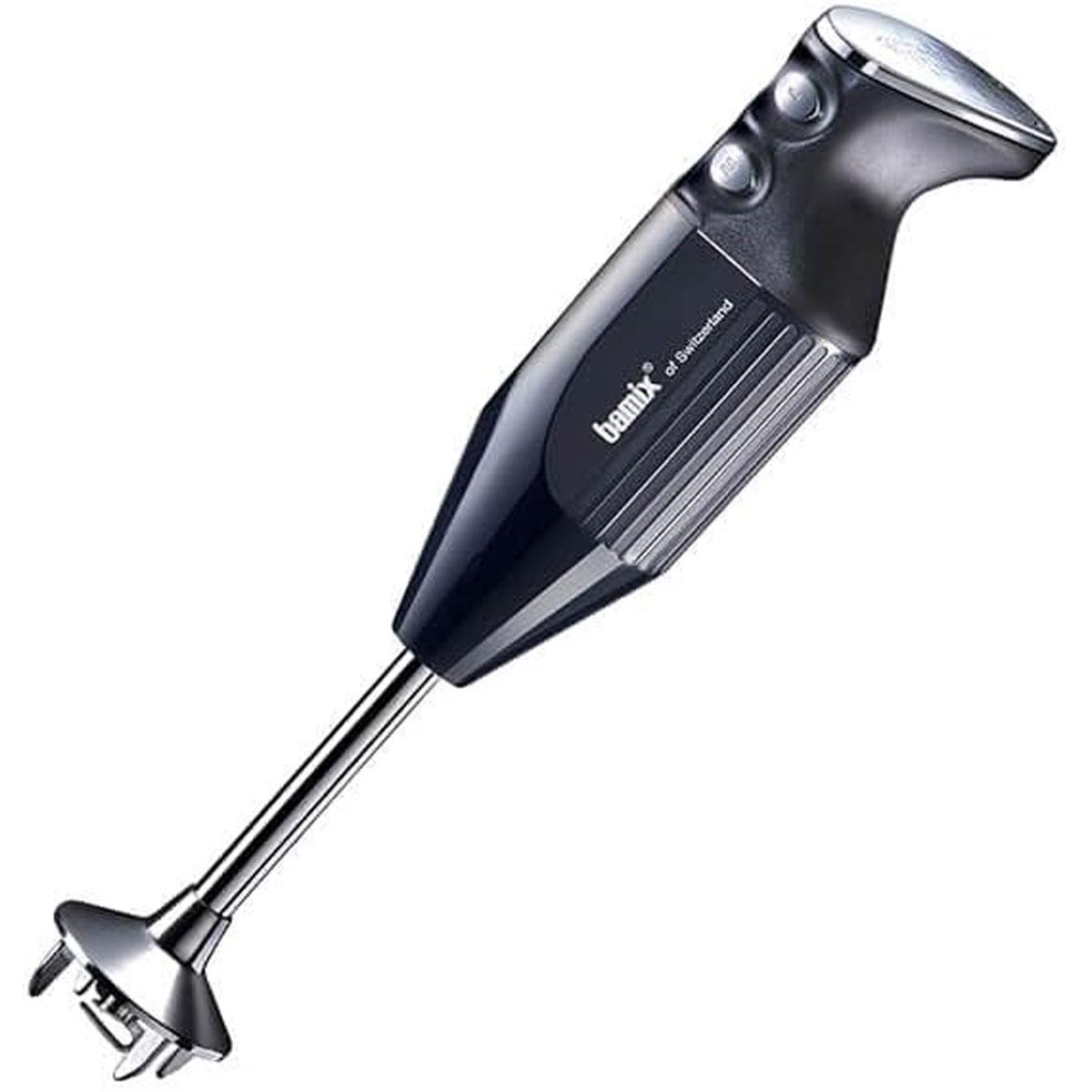 Bamix DeLuxe Hand Blender 200W Black with 2 Speeds Stainless Steel Blades Grinder and Stand - Image 3