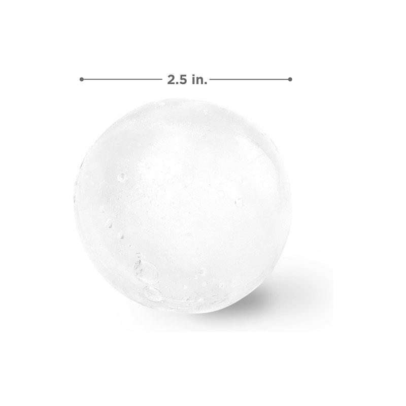 Zoku Ice Ball Mould Set 2 Stackable Jumbo Sphere Molds BPA-Free Silicone Multi-Colour 4 fl oz - Image 3
