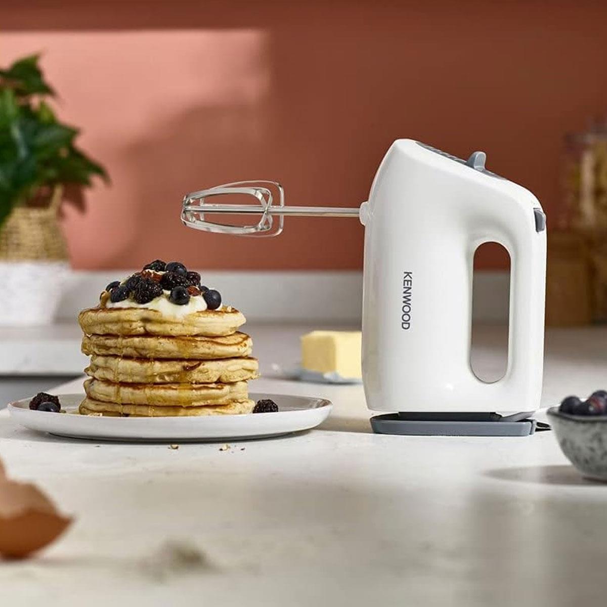 Kenwood QuickMix Lite Hand Mixer 300W Lightweight Electric Mixer with Twin Beaters Slow Start White - Image 2