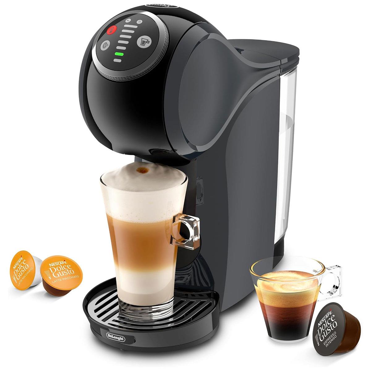 DeLonghi Nescafe Dolce Gusto Genio S Plus Capsule Coffee Machine 15 Bar Espresso Boost Anthracite