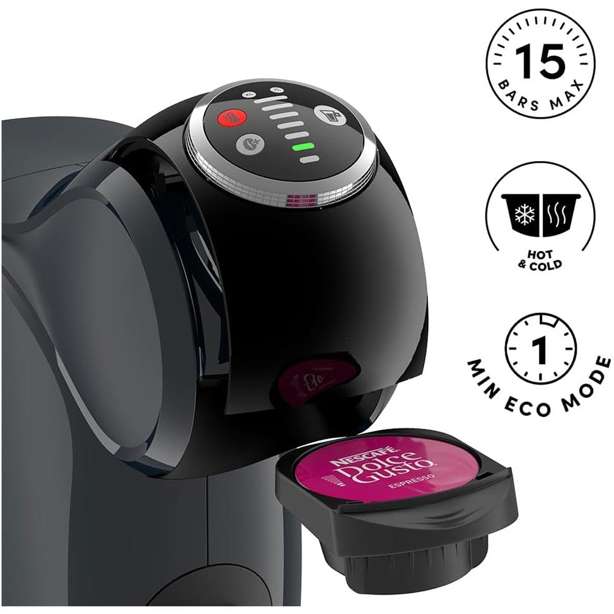 DeLonghi Nescafe Dolce Gusto Genio S Plus Capsule Coffee Machine 15 Bar Espresso Boost Anthracite - Image 4