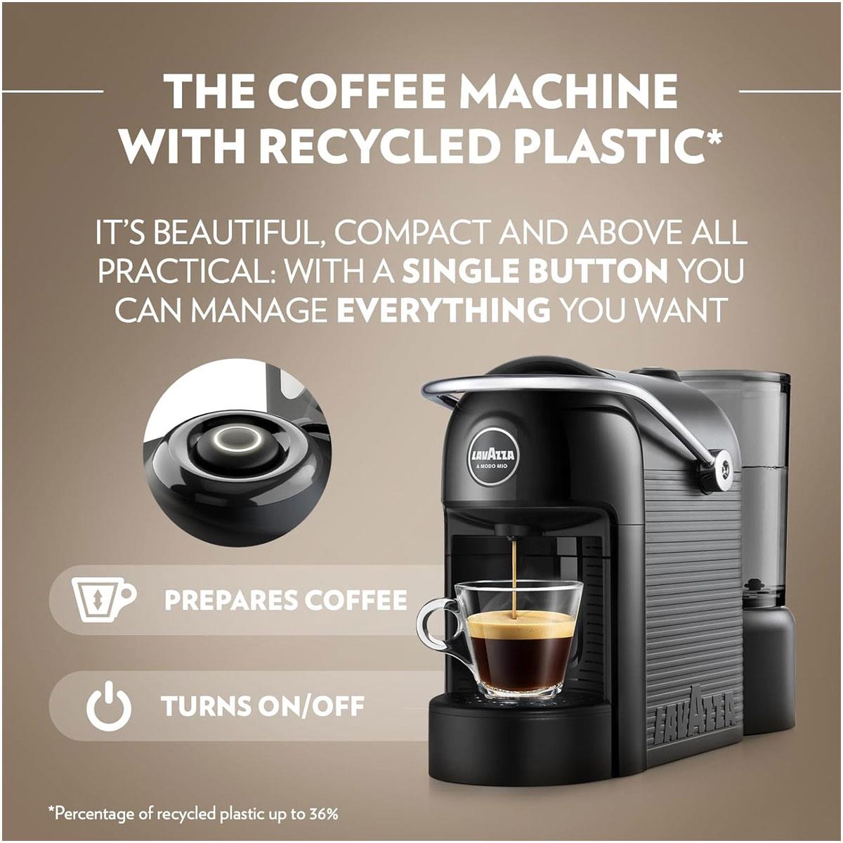 Lavazza A Modo Mio Jolie EVO Capsule Coffee Machine 1250W Espresso Maker Black - Image 4
