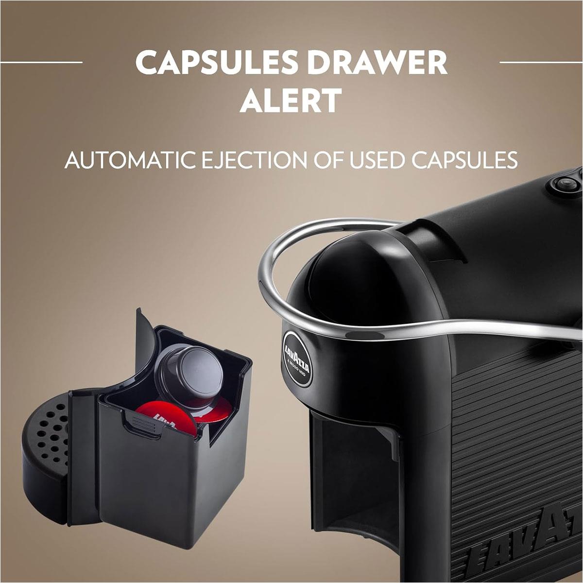 Lavazza A Modo Mio Jolie EVO Capsule Coffee Machine 1250W Espresso Maker Black - Image 6