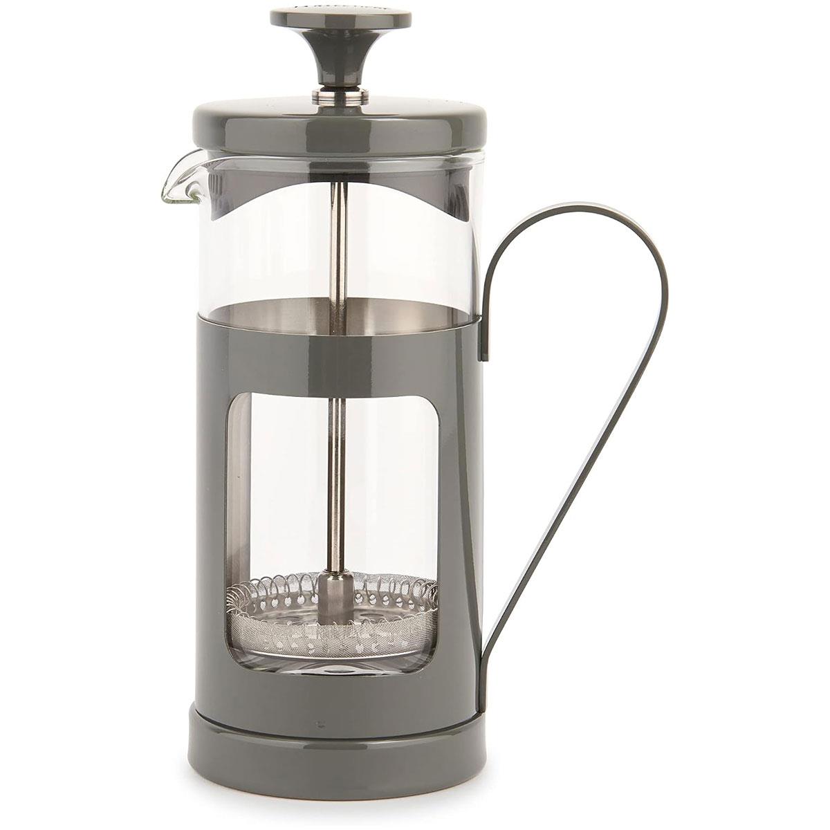 La Cafetiere Monaco 3 Cup French Press Coffee Maker Glass Stainless Steel Grey