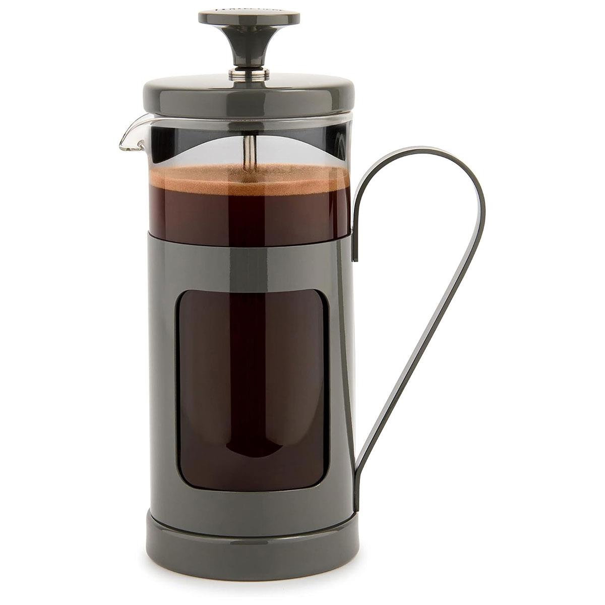 La Cafetiere Monaco 3 Cup French Press Coffee Maker Glass Stainless Steel Grey - Image 2