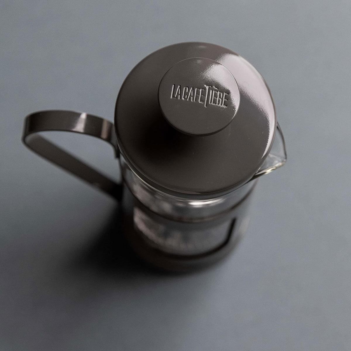 La Cafetiere Monaco 3 Cup French Press Coffee Maker Glass Stainless Steel Grey - Image 4