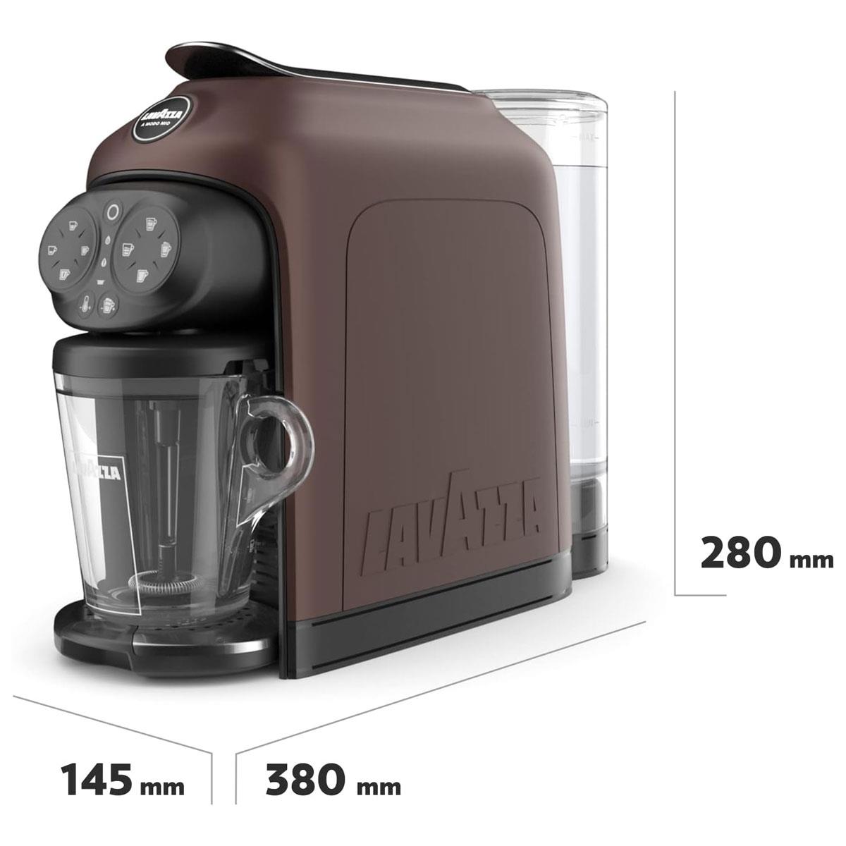 Lavazza A Modo Mio Deséa Capsule Coffee Machine Walnut 1500W Touch Interface Espresso Cappuccino Maker - Image 2