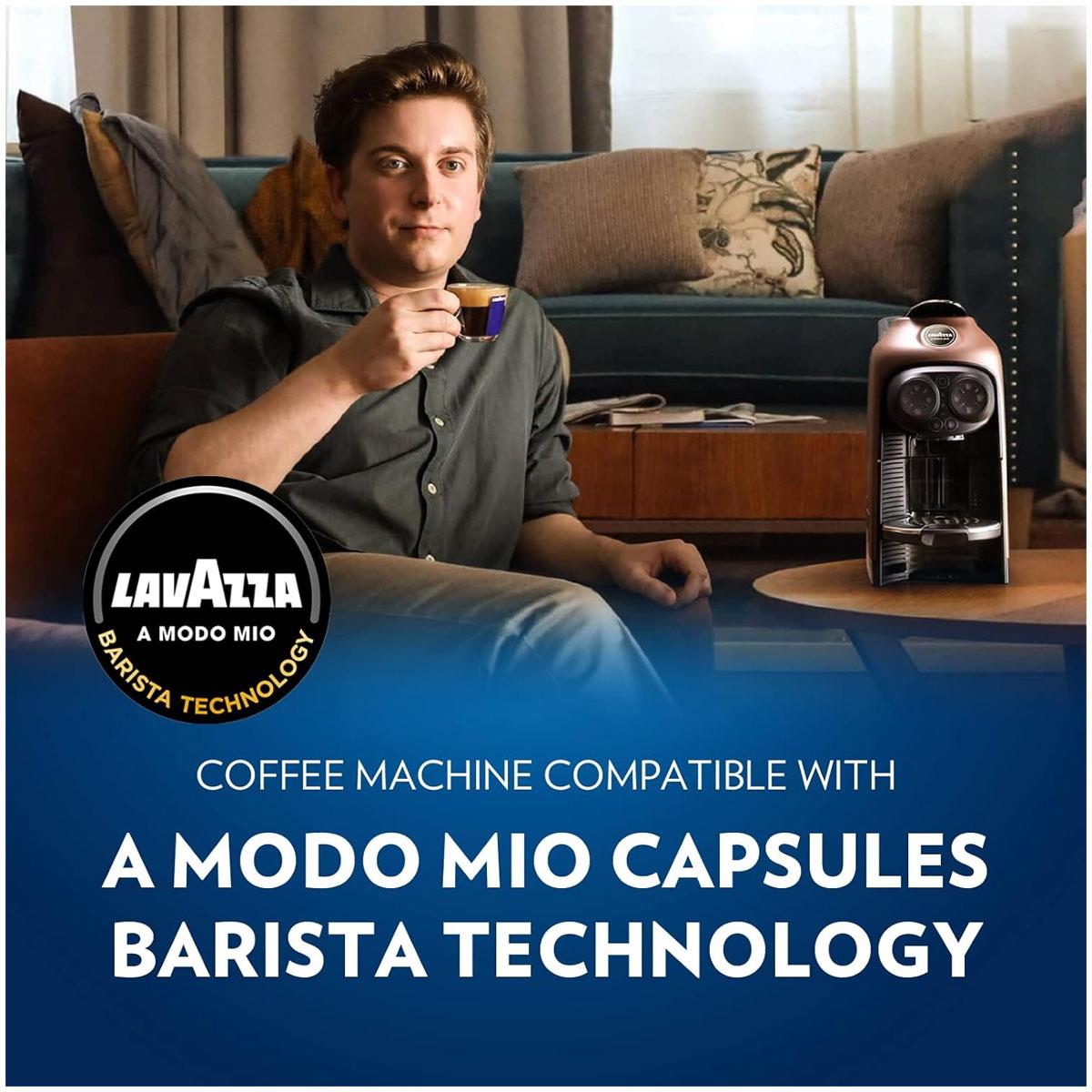 Lavazza A Modo Mio Deséa Capsule Coffee Machine Walnut 1500W Touch Interface Espresso Cappuccino Maker - Image 5