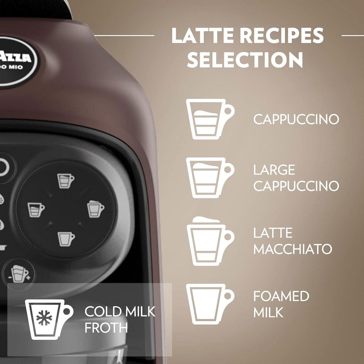 Lavazza A Modo Mio Deséa Capsule Coffee Machine Walnut 1500W Touch Interface Espresso Cappuccino Maker - Image 7