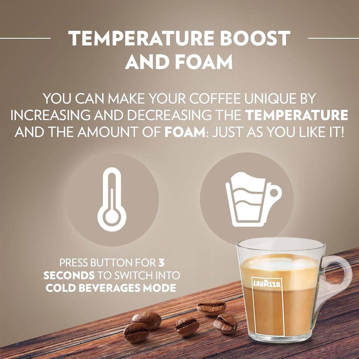 Lavazza A Modo Mio Deséa Capsule Coffee Machine Walnut 1500W Touch Interface Espresso Cappuccino Maker - Image 8